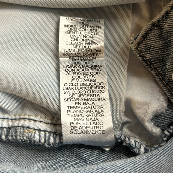 3/$25 Democracy Ab Tech Distressed Strt Leg Destroyed Hem Lt Denim Jean sz14 - Picture 11 of 16